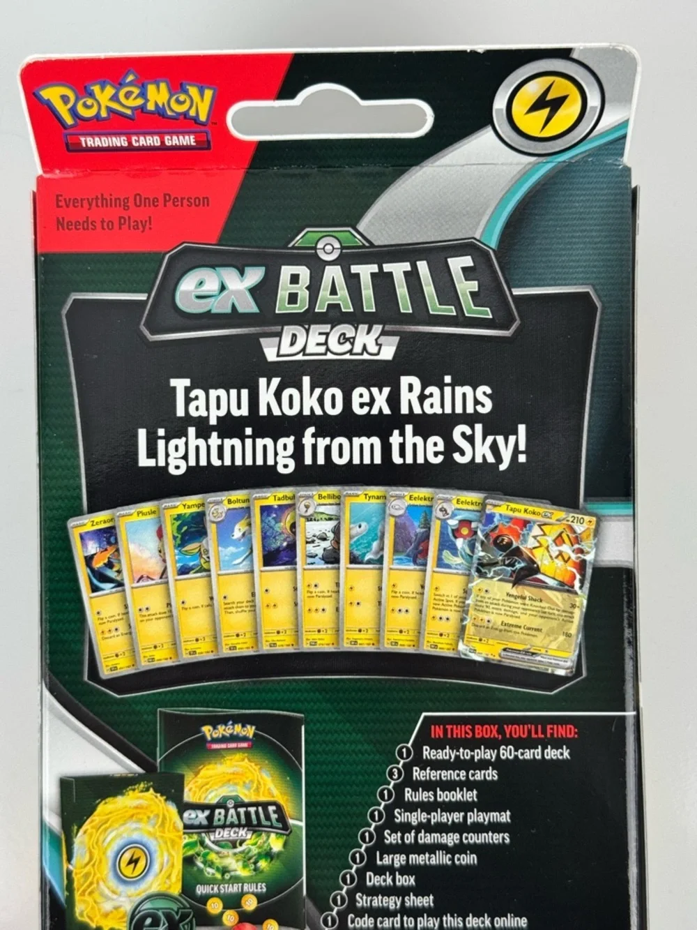 Pokémon ex Battle Deck Bundle Tapu Koko & Iron Leaves NEW Sealed TCG Set of 2